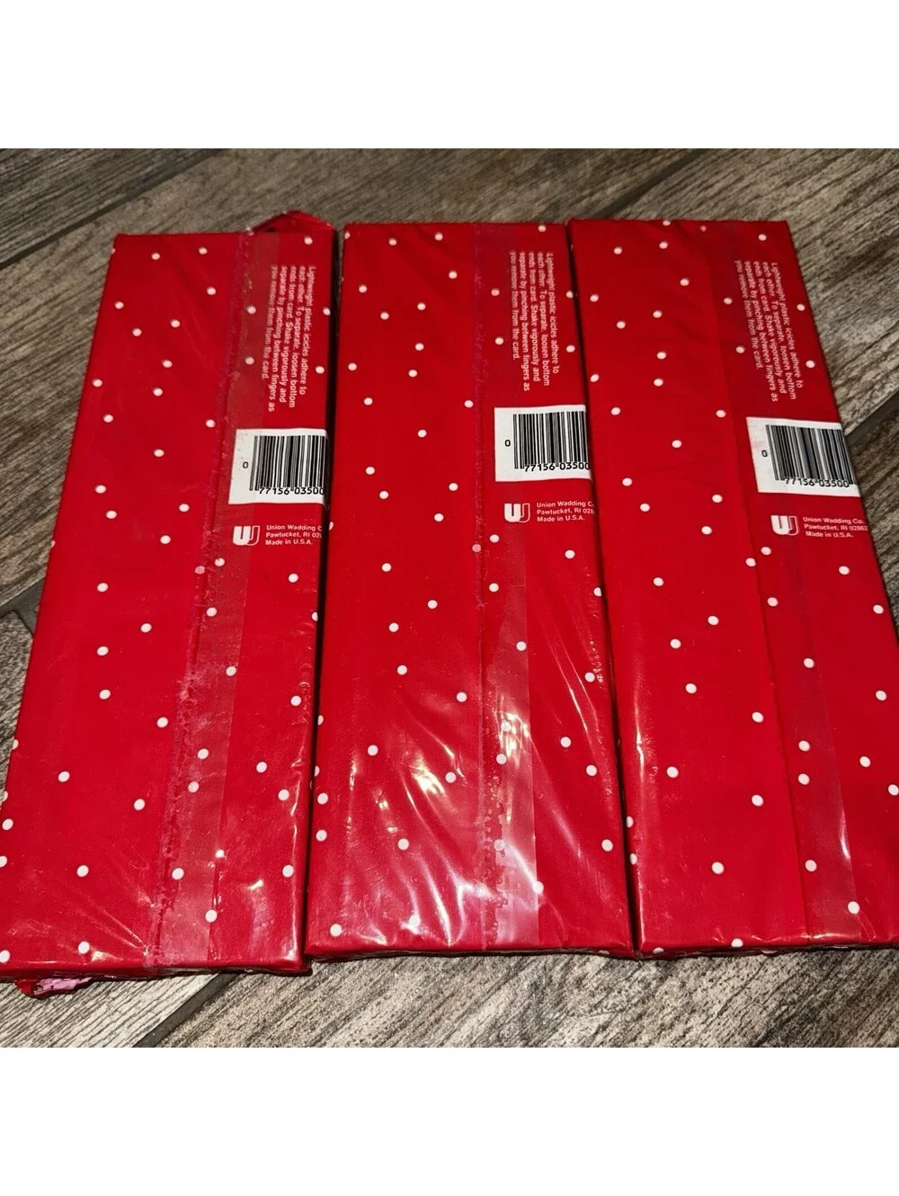 Vintage Christmas Icicles Tinsel 18” 1000 Strands Lot of 3 Union Wadding Co.